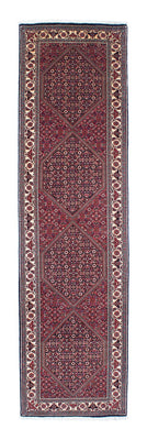 Loper Perzisch tapijt - Bijar - 303 x 84 cm - rood