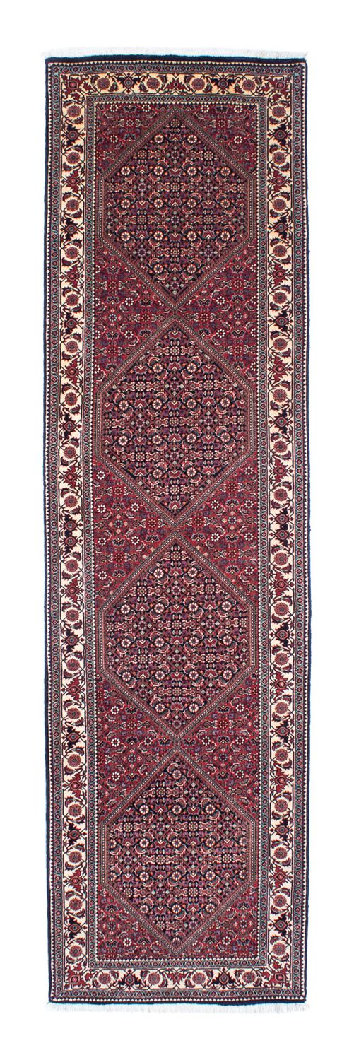Loper Perzisch tapijt - Bijar - 303 x 84 cm - rood