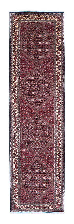 Loper Perzisch tapijt - Bijar - 303 x 84 cm - rood