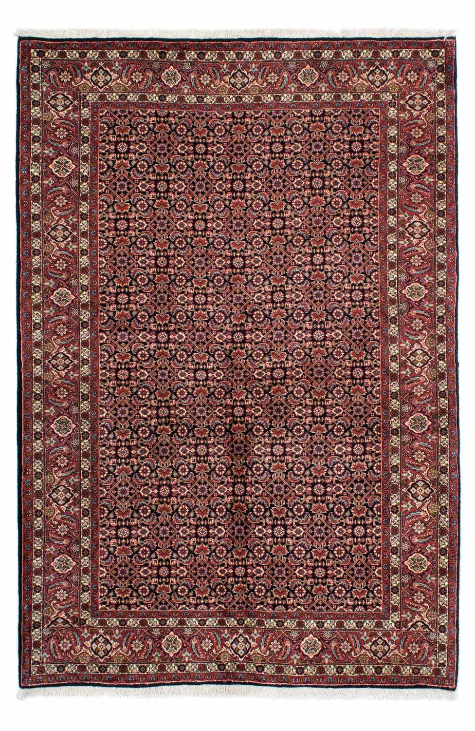 Perzisch tapijt - Bijar - 213 x 141 cm - donkerbruin