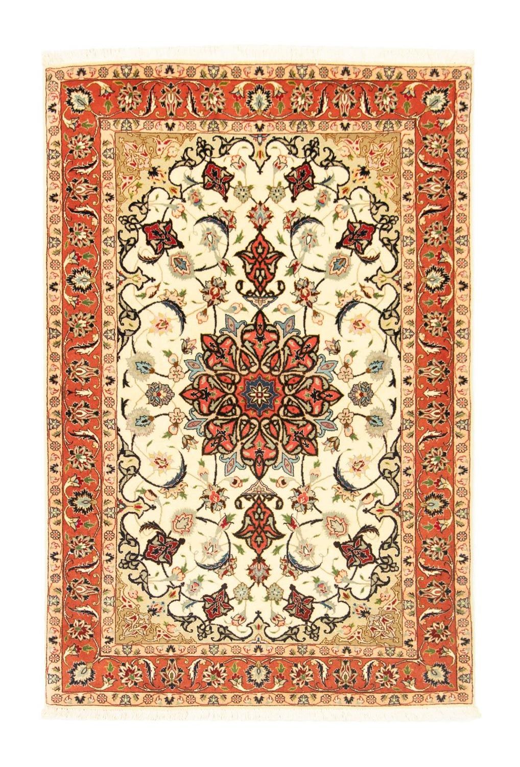 Perzisch tapijt - Tabriz - Royal - 148 x 98 cm - beige
