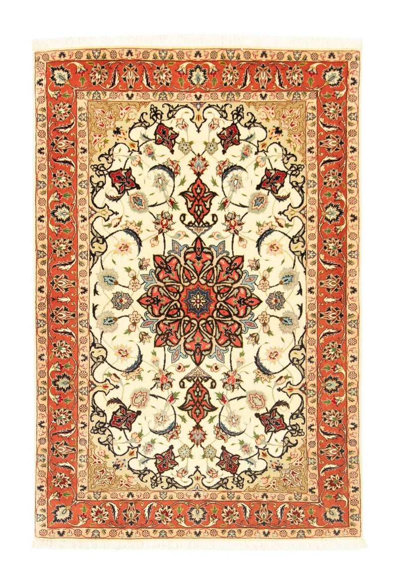 Perzisch tapijt - Tabriz - Royal - 148 x 98 cm - beige