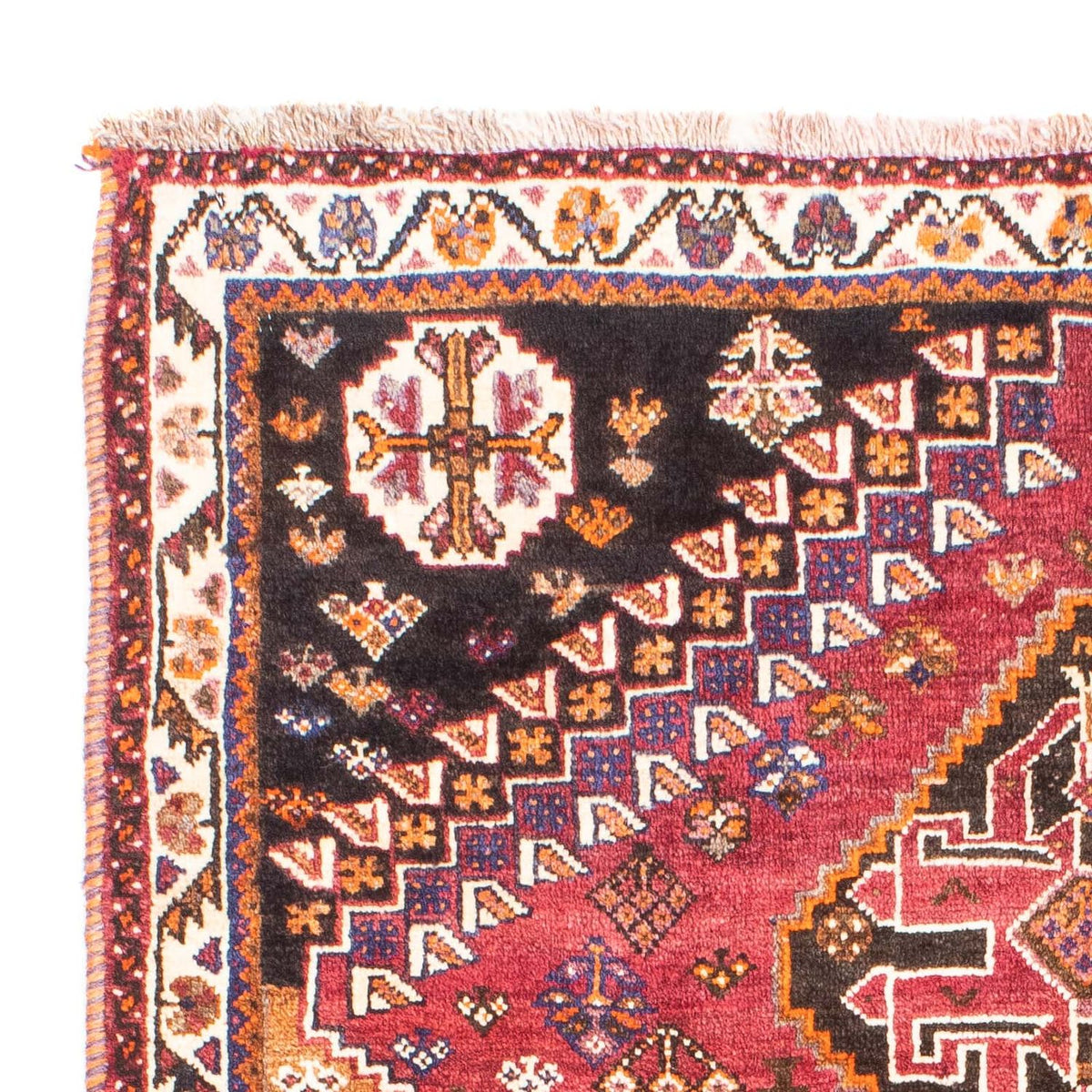 Perzisch Tapijt - Nomadisch - 160 x 109 cm - donkerrood