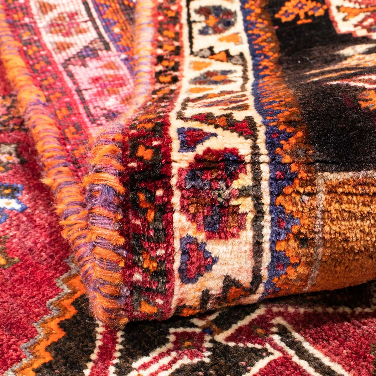 Perzisch Tapijt - Nomadisch - 160 x 109 cm - donkerrood