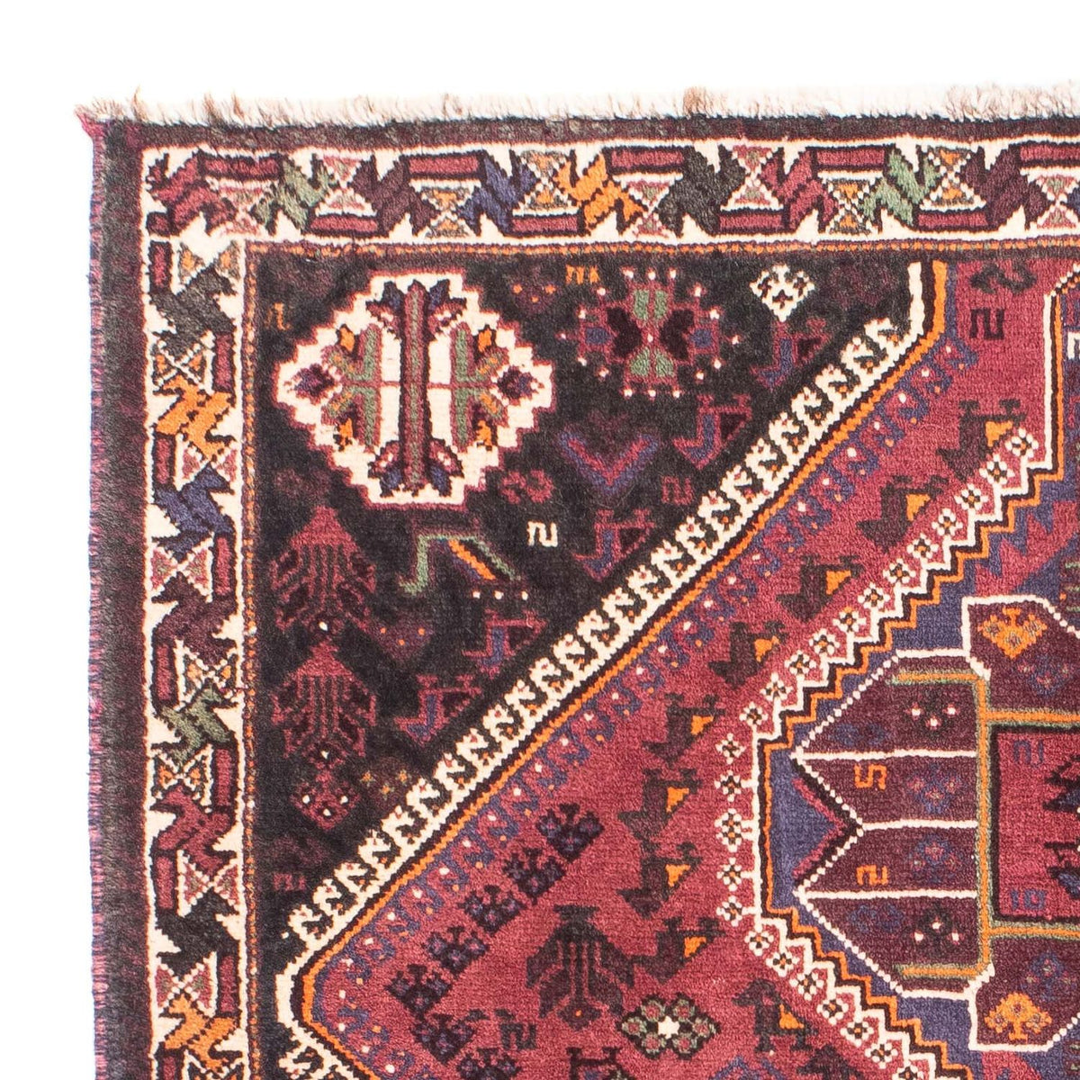 Perzisch Tapijt - Nomadisch - 157 x 108 cm - donkerrood