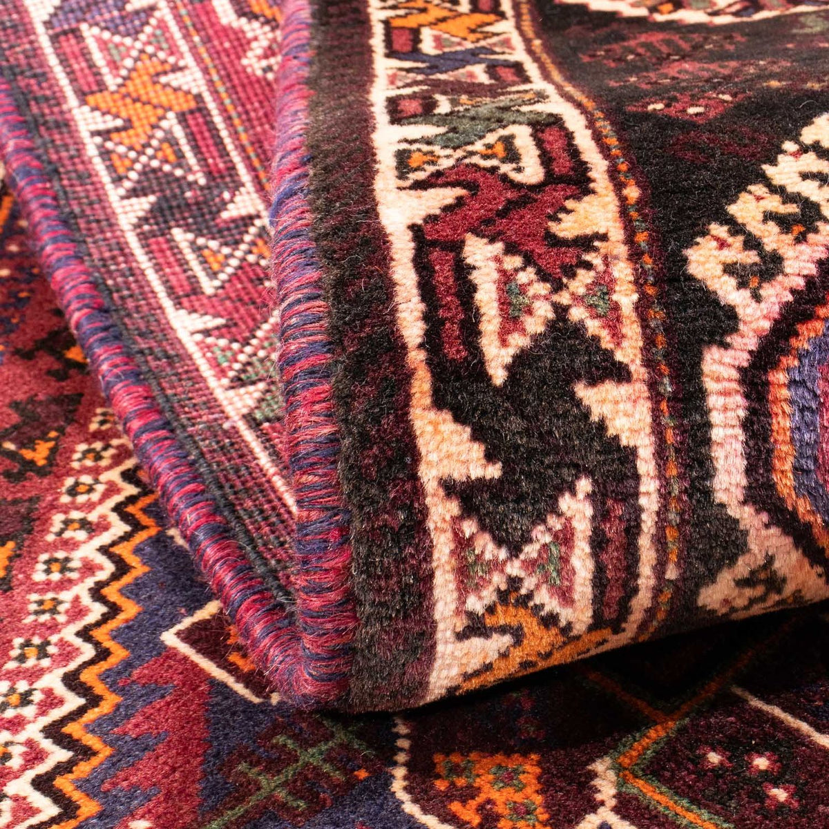 Perzisch Tapijt - Nomadisch - 157 x 108 cm - donkerrood