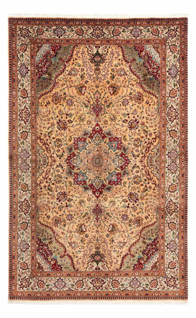 Perzisch tapijt - Tabriz - Royal - 297 x 195 cm - lichtbruin