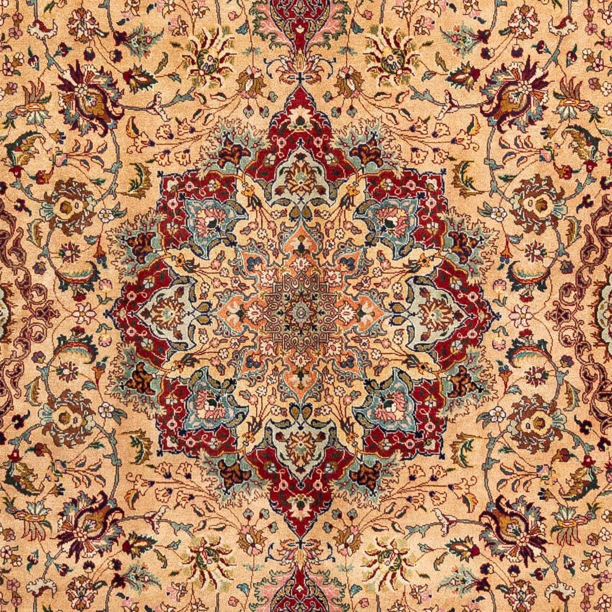 Perzisch tapijt - Tabriz - Royal - 297 x 195 cm - lichtbruin