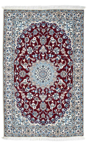 Loper Perzisch tapijt - Nain - Koninklijk - 178 x 106 cm - donkerrood