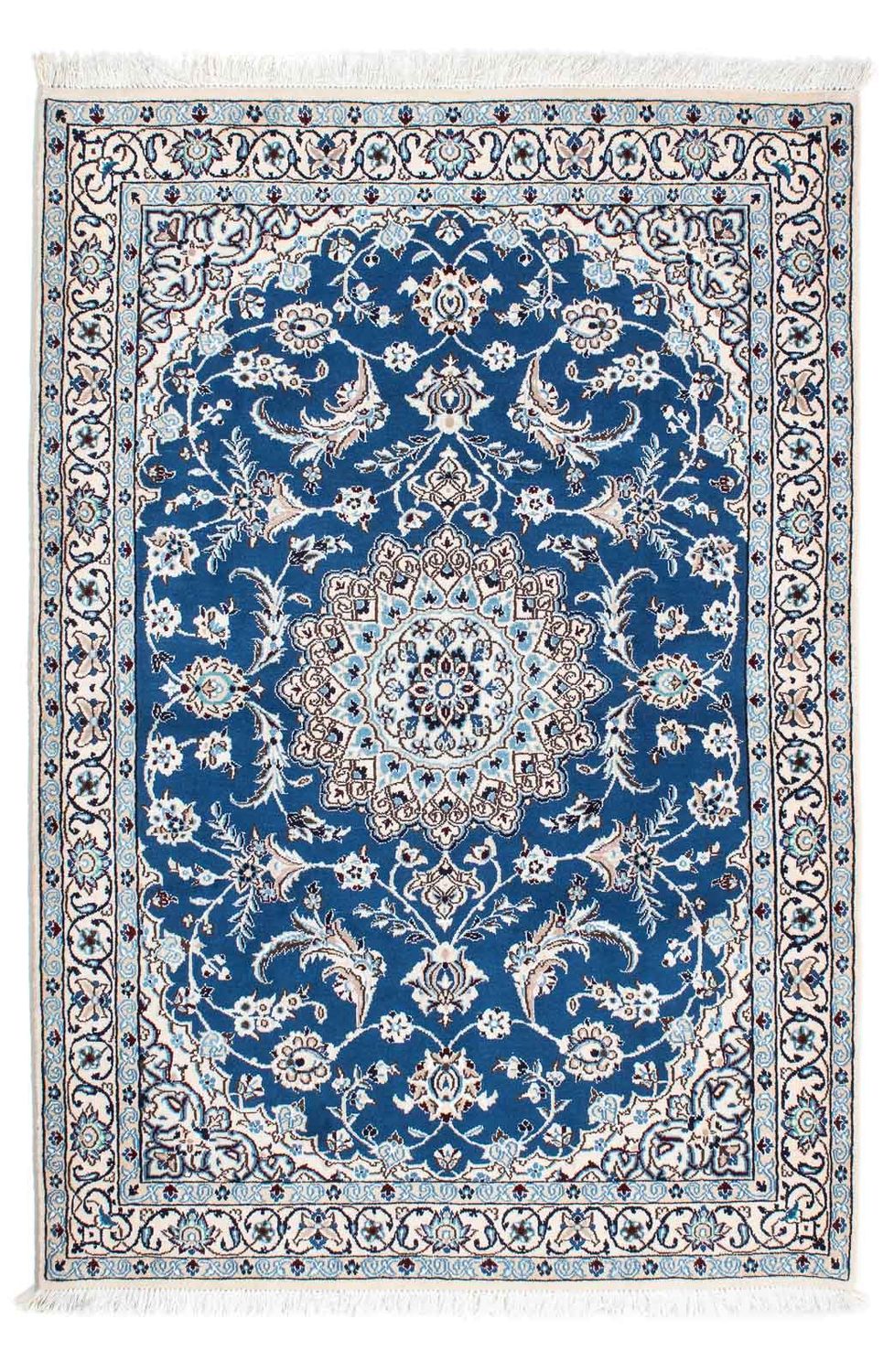 Perzisch tapijt - Nain - Koninklijk - 172 x 115 cm - blauw
