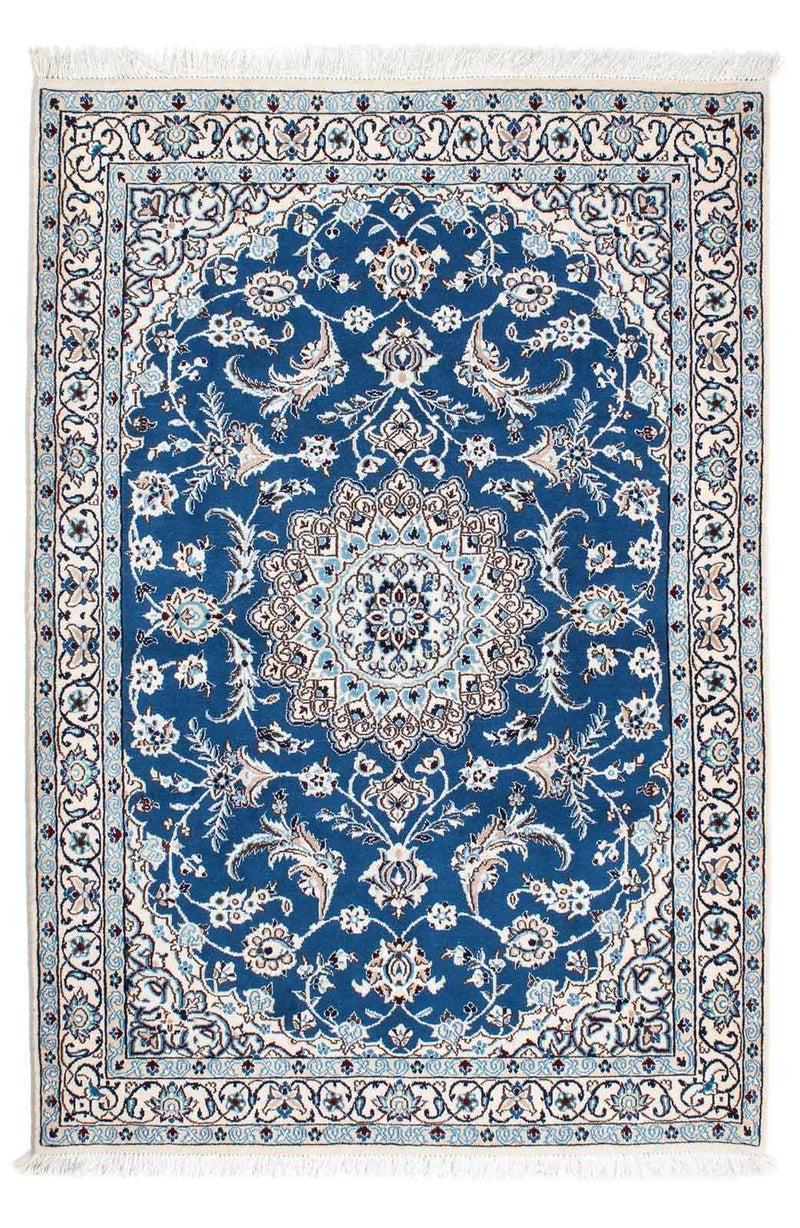 Perzisch tapijt - Nain - Koninklijk - 172 x 115 cm - blauw