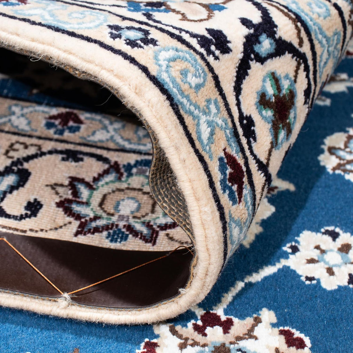 Perzisch tapijt - Nain - Koninklijk - 172 x 115 cm - blauw