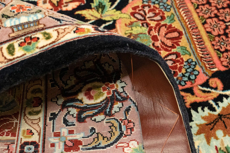 Perzisch tapijt - Ghom - 156 x 102 cm - zwart