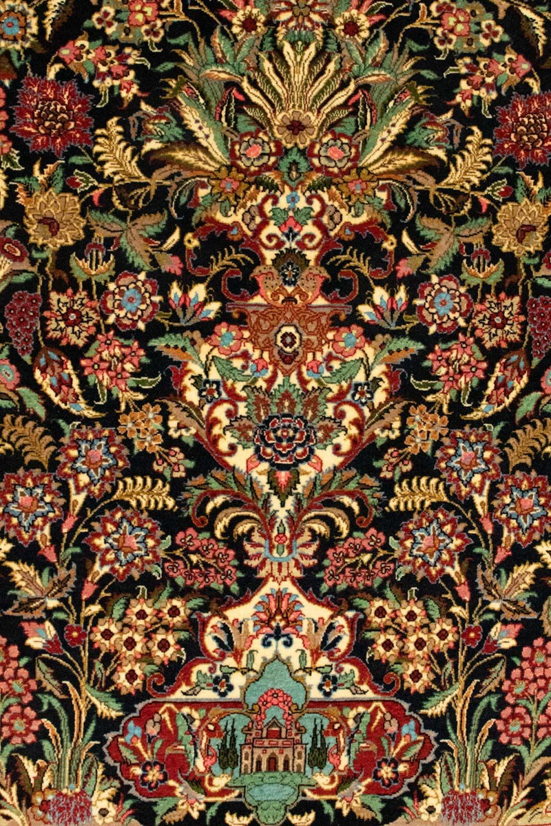 Perzisch tapijt - Ghom - 161 x 101 cm - zwart