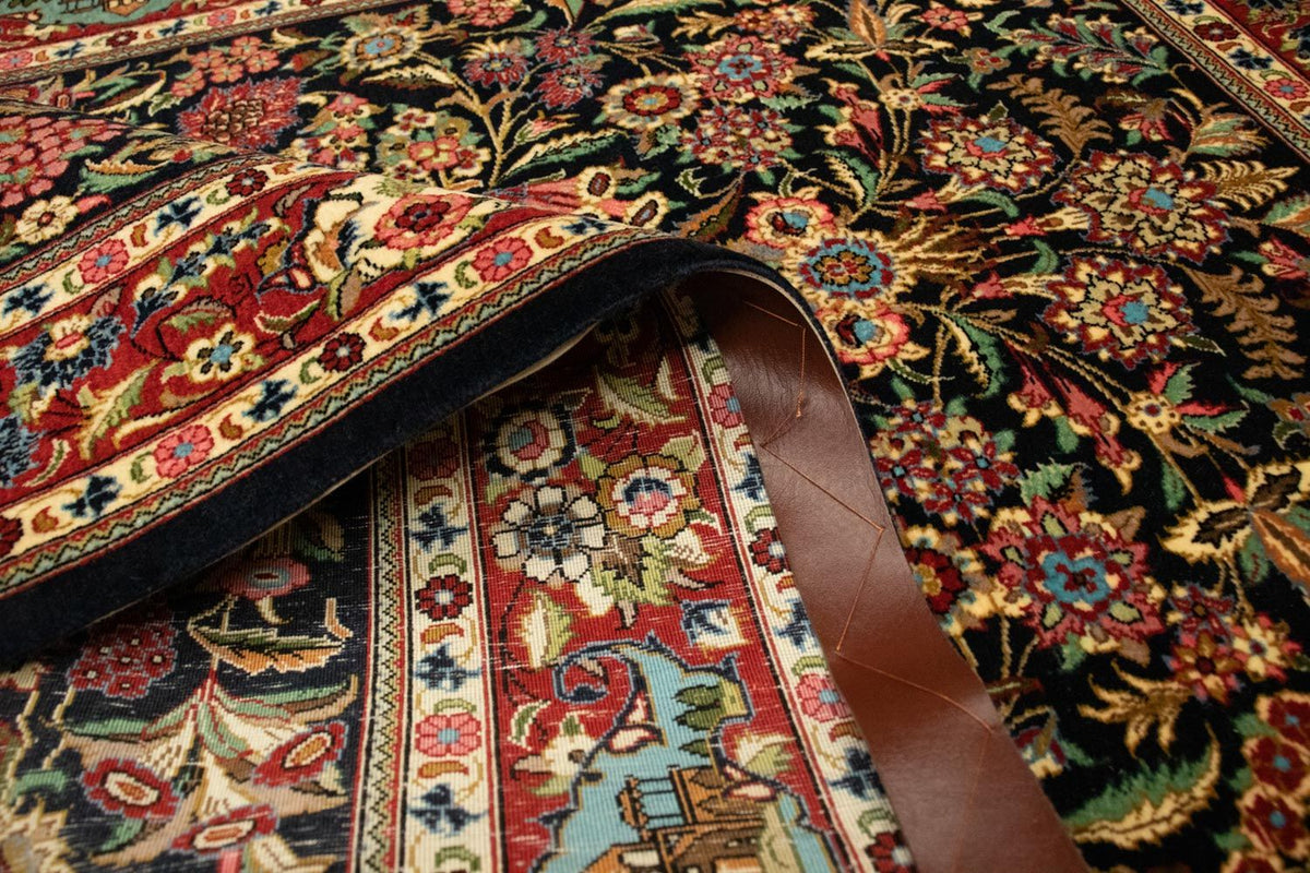 Perzisch tapijt - Ghom - 161 x 101 cm - zwart