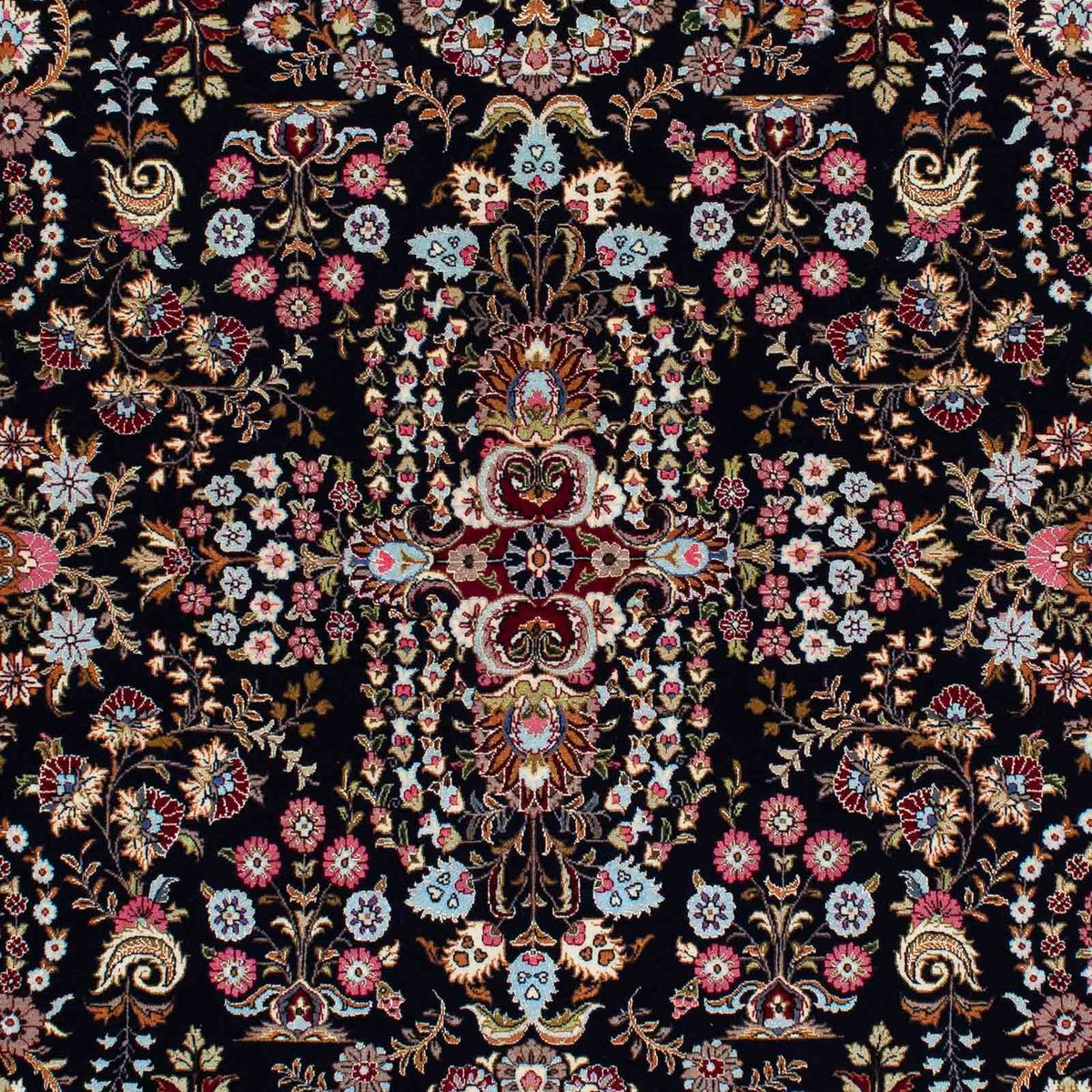 Perzisch tapijt - Ghom - 193 x 141 cm - donkerblauw