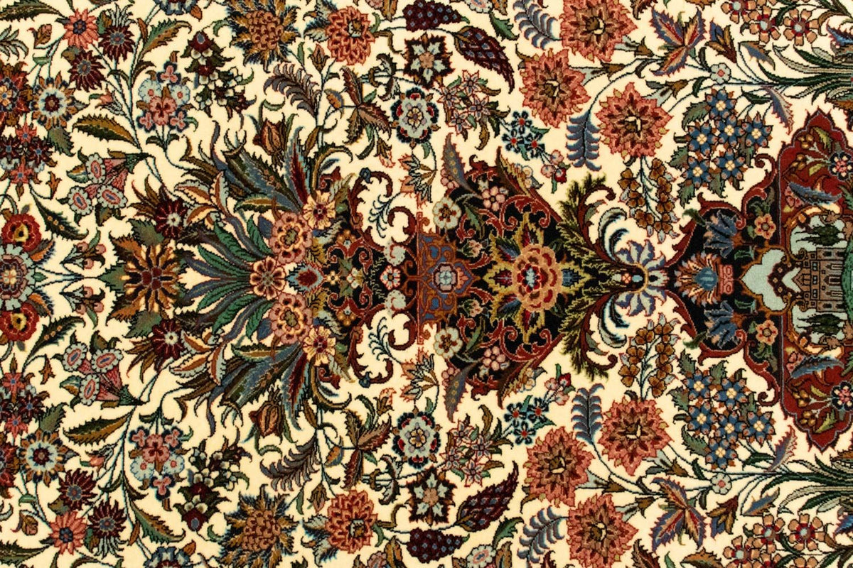 Perzisch tapijt - Ghom - 145 x 102 cm - beige