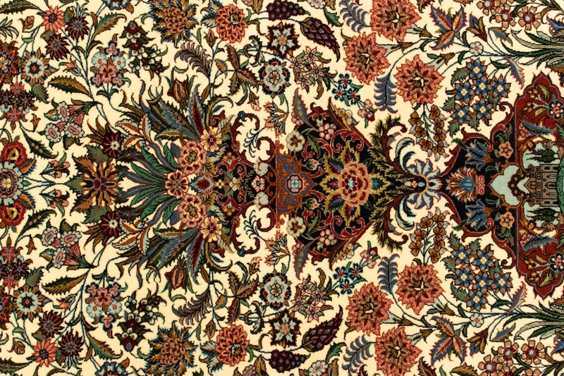 Perzisch tapijt - Ghom - 145 x 102 cm - beige