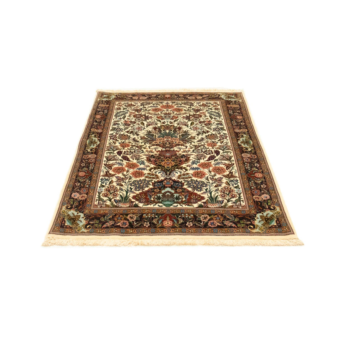 Perzisch tapijt - Ghom - 145 x 102 cm - beige