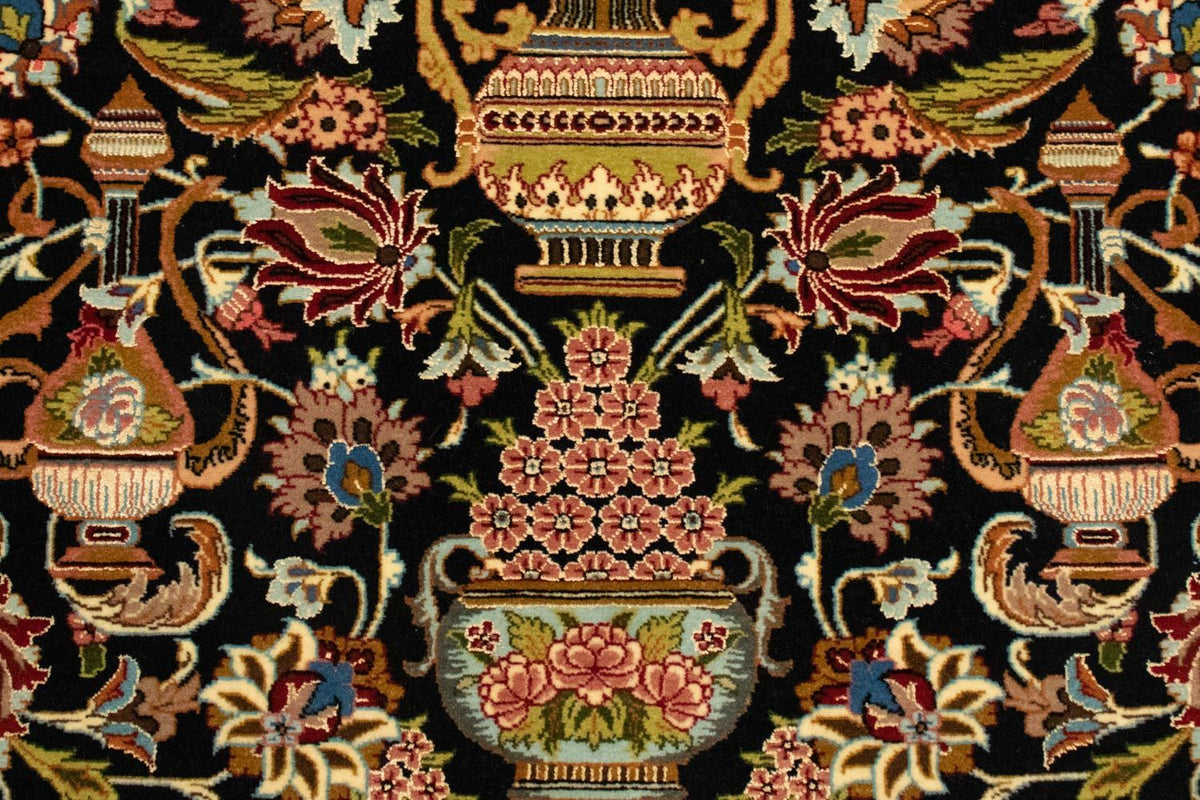 Perzisch tapijt - Ghom - 149 x 101 cm - zwart