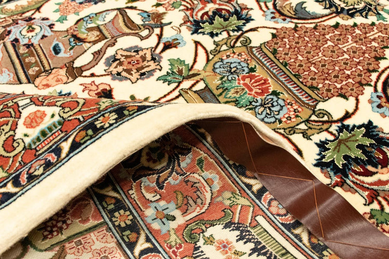 Perzisch tapijt - Ghom - 160 x 102 cm - beige