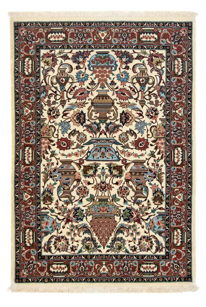 Perzisch tapijt - Ghom - 154 x 102 cm - beige