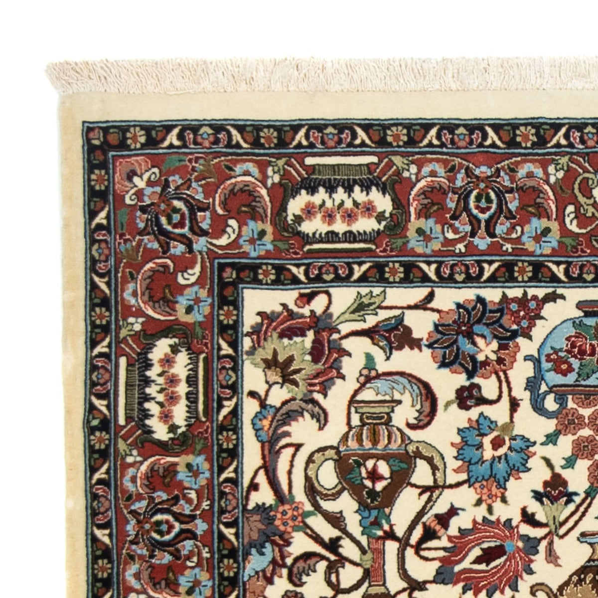 Perzisch tapijt - Ghom - 154 x 102 cm - beige