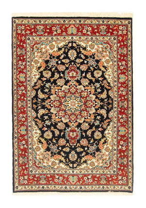 Perzisch tapijt - Ghom - 147 x 101 cm - zwart