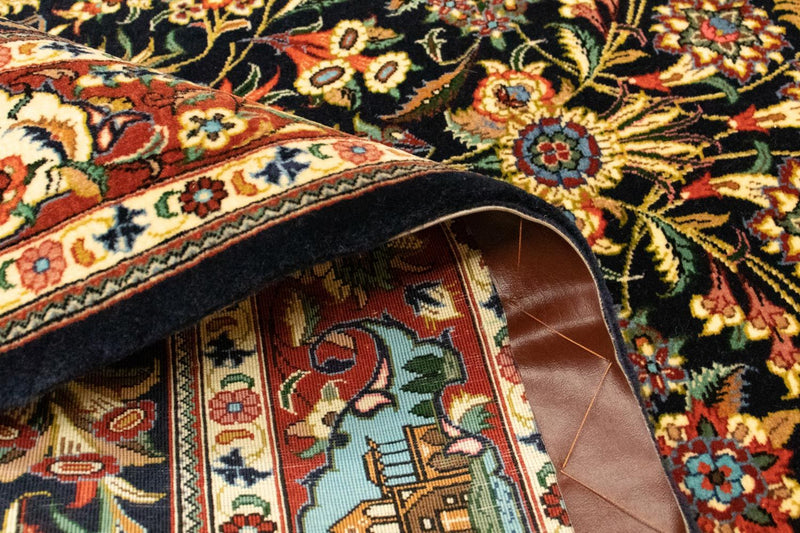 Perzisch tapijt - Ghom - 153 x 102 cm - zwart