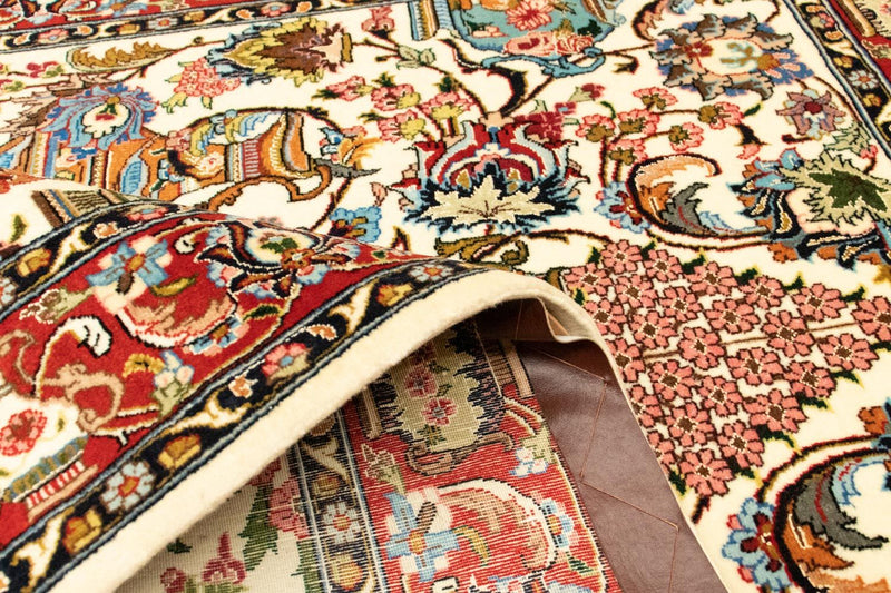 Perzisch tapijt - Ghom - 152 x 101 cm - beige