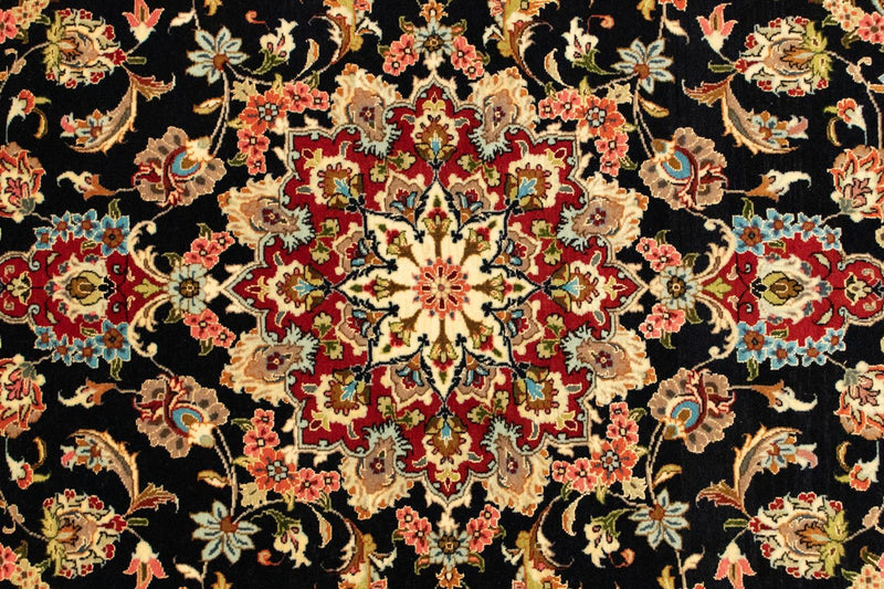 Perzisch tapijt - Ghom - 162 x 102 cm - donkerblauw