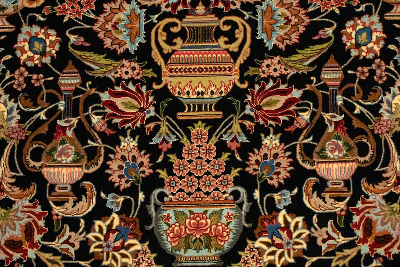 Perzisch tapijt - Ghom - 158 x 102 cm - donkerblauw