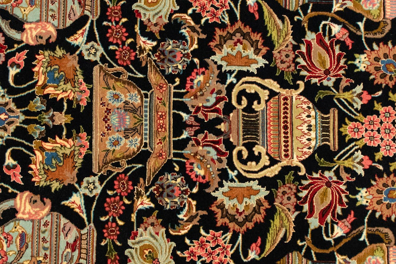 Perzisch tapijt - Ghom - 155 x 105 cm - zwart