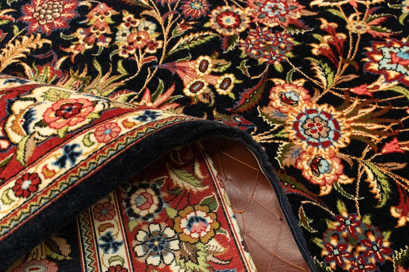 Perzisch tapijt - Ghom - 156 x 102 cm - zwart