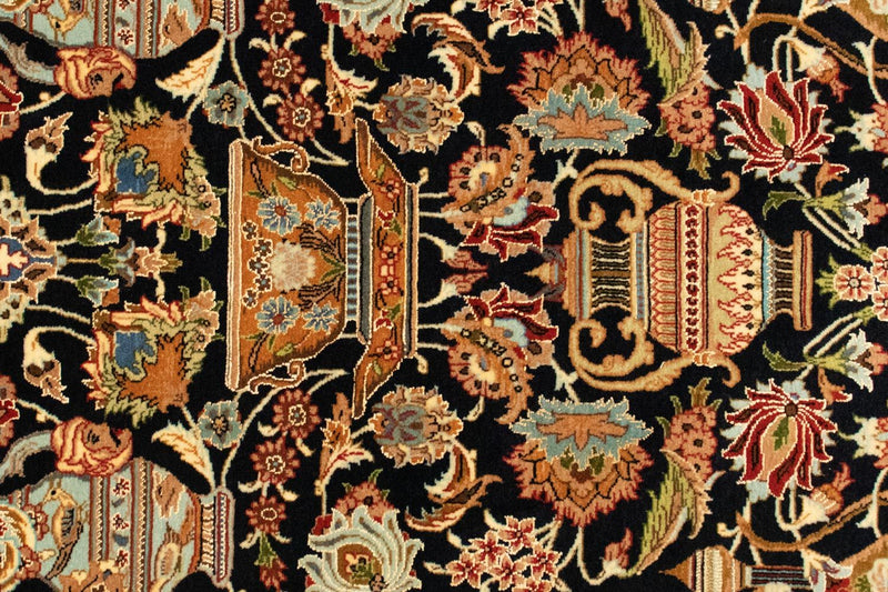 Perzisch tapijt - Ghom - 152 x 99 cm - donkerblauw