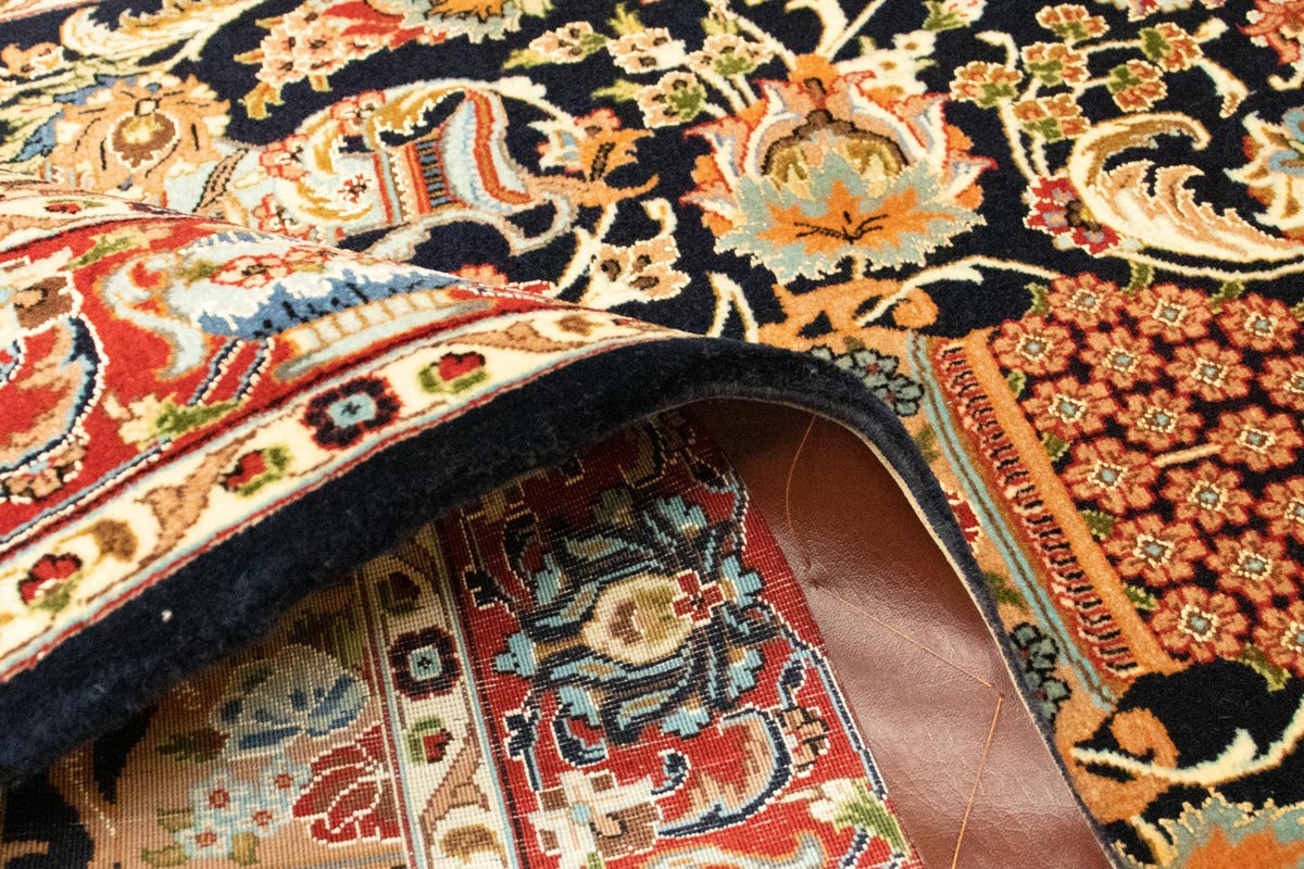 Perzisch tapijt - Ghom - 152 x 99 cm - donkerblauw