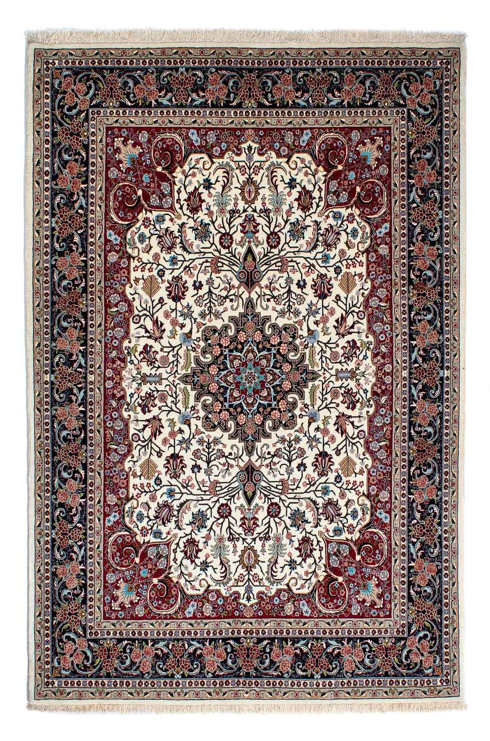 Perzisch tapijt - Ghom - 210 x 139 cm - beige