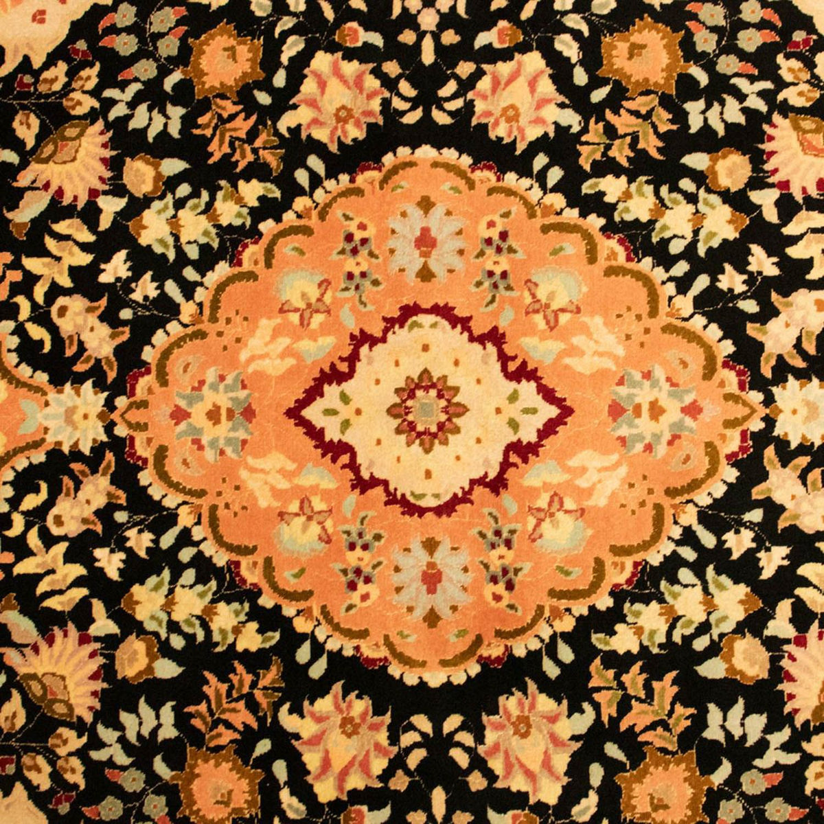 Perzisch tapijt - Tabriz - Royal - 155 x 103 cm - zwart