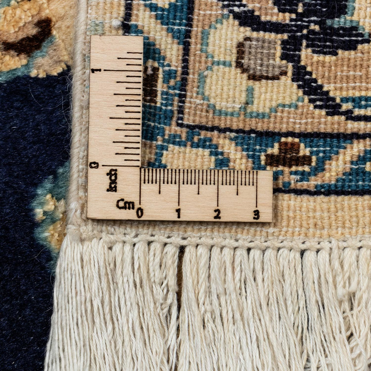 Perzisch tapijt - Nain - 350 x 258 cm - donkerblauw