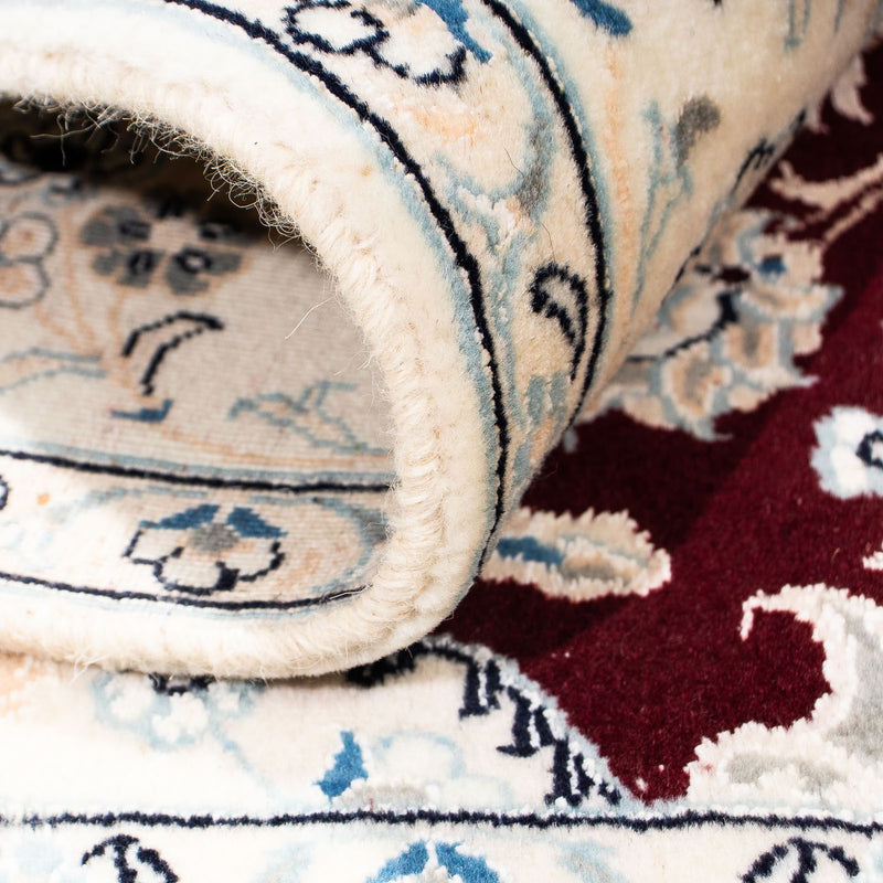 Perzisch tapijt - Nain - Koninklijk vierkant  - 156 x 143 cm - donkerrood