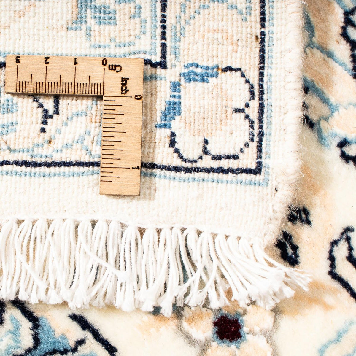 Perzisch tapijt - Nain - Koninklijk vierkant  - 154 x 143 cm - donkerrood