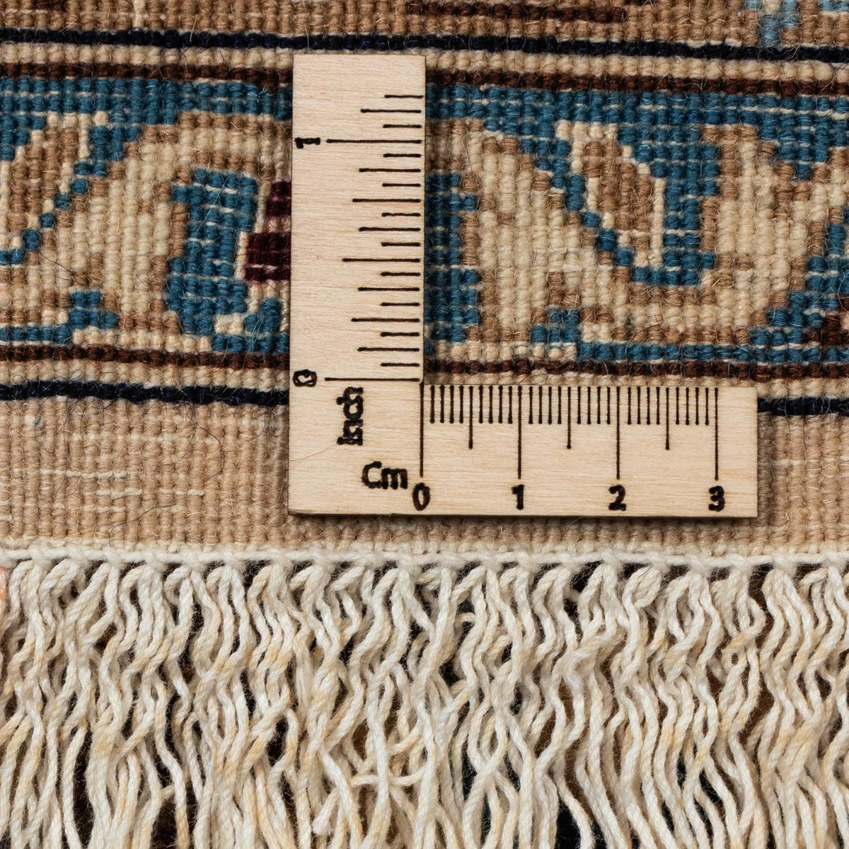 Perzisch tapijt - Nain - Koninklijk - 373 x 246 cm - donker beige