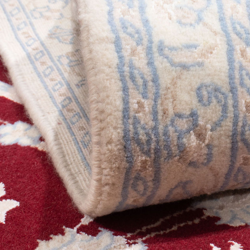 Perzisch tapijt - Nain - 294 x 203 cm - donkerrood