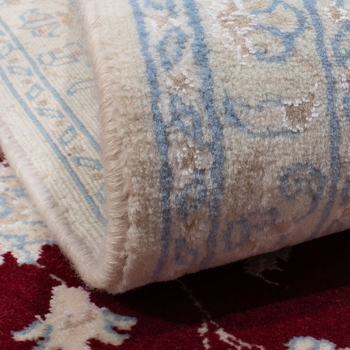 Perzisch tapijt - Nain - 289 x 198 cm - donkerrood