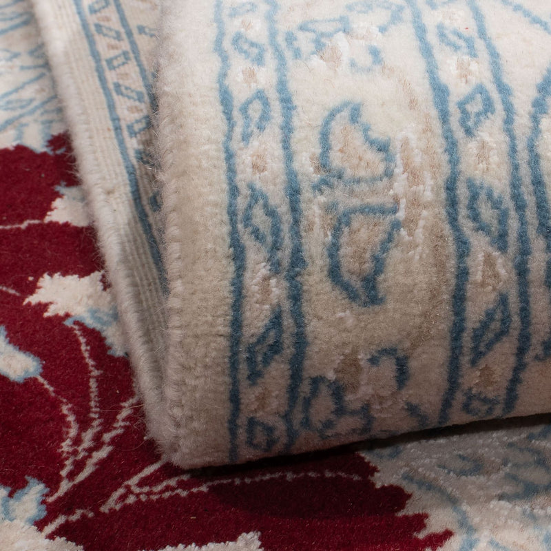 Perzisch tapijt - Nain - 288 x 200 cm - donkerrood