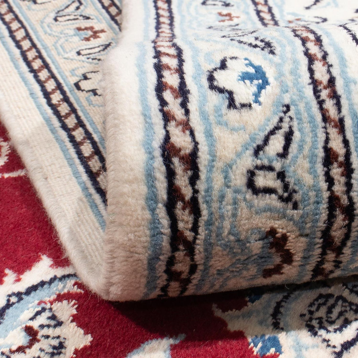 Perzisch tapijt - Nain vierkant  - 202 x 191 cm - donkerrood