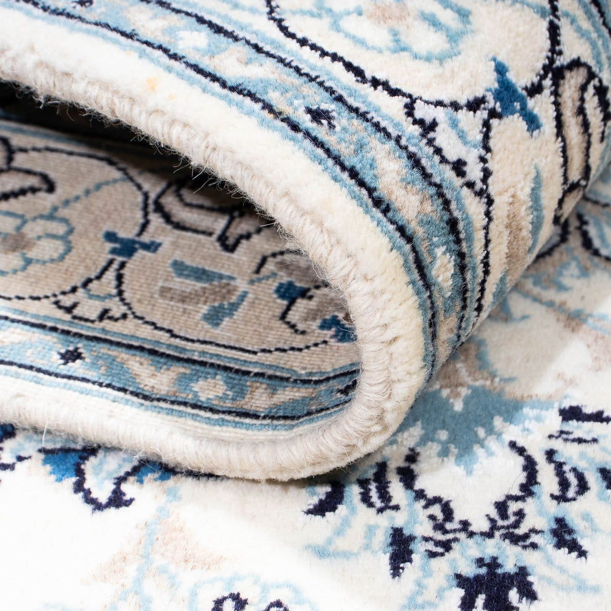 Perzisch tapijt - Nain - 198 x 124 cm - beige