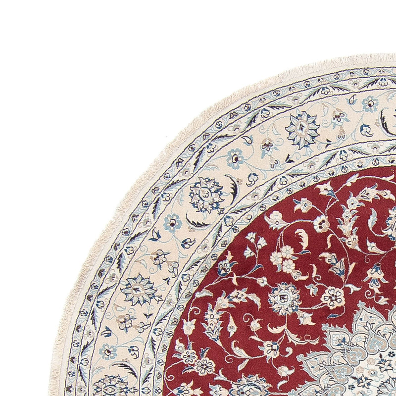 Perzisch tapijt - Nain rond  - 250 x 250 cm - donkerrood