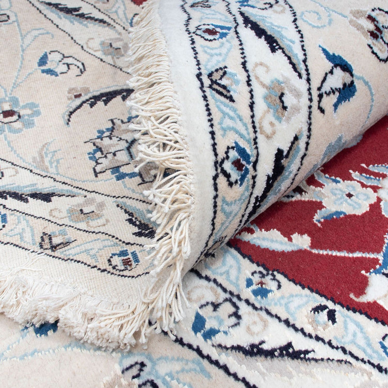 Perzisch tapijt - Nain rond  - 250 x 250 cm - donkerrood