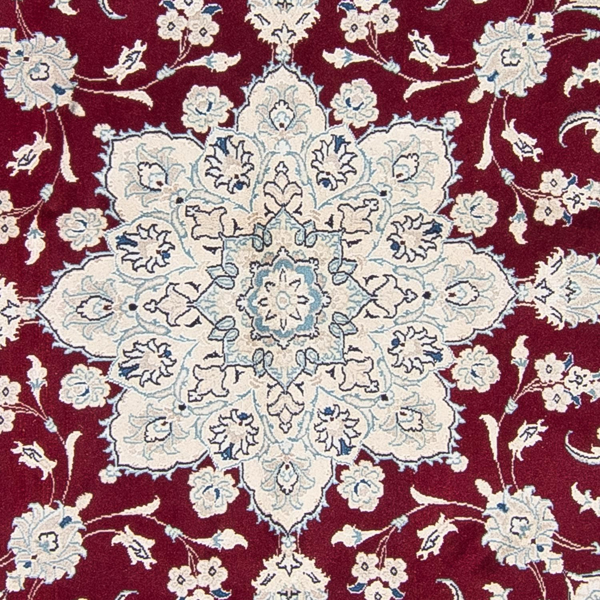 Perzisch tapijt - Nain rond  - 240 x 240 cm - donkerrood